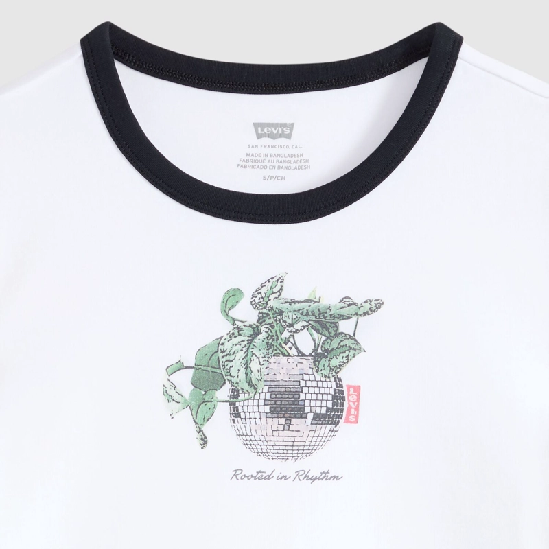 POLERA MUJER ESSENTIAL BABY RINGER BLANCO LEVIS 008A1-0001 - 5
