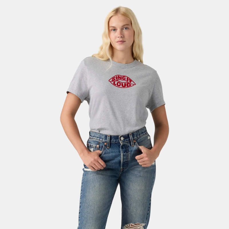 POLERA MUJER FAVORITE TEE GRIS LEVIS 005GV-0068 - 1