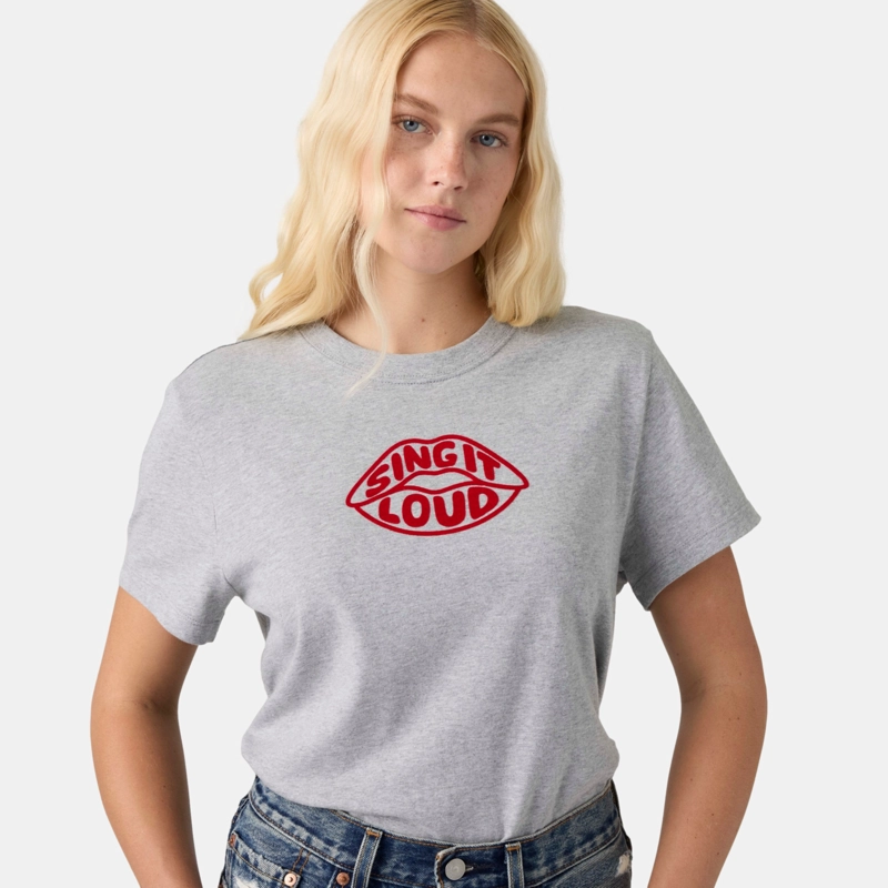POLERA MUJER FAVORITE TEE GRIS LEVIS 005GV-0068 - 3