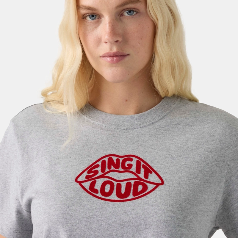 POLERA MUJER FAVORITE TEE GRIS LEVIS 005GV-0068 - 4