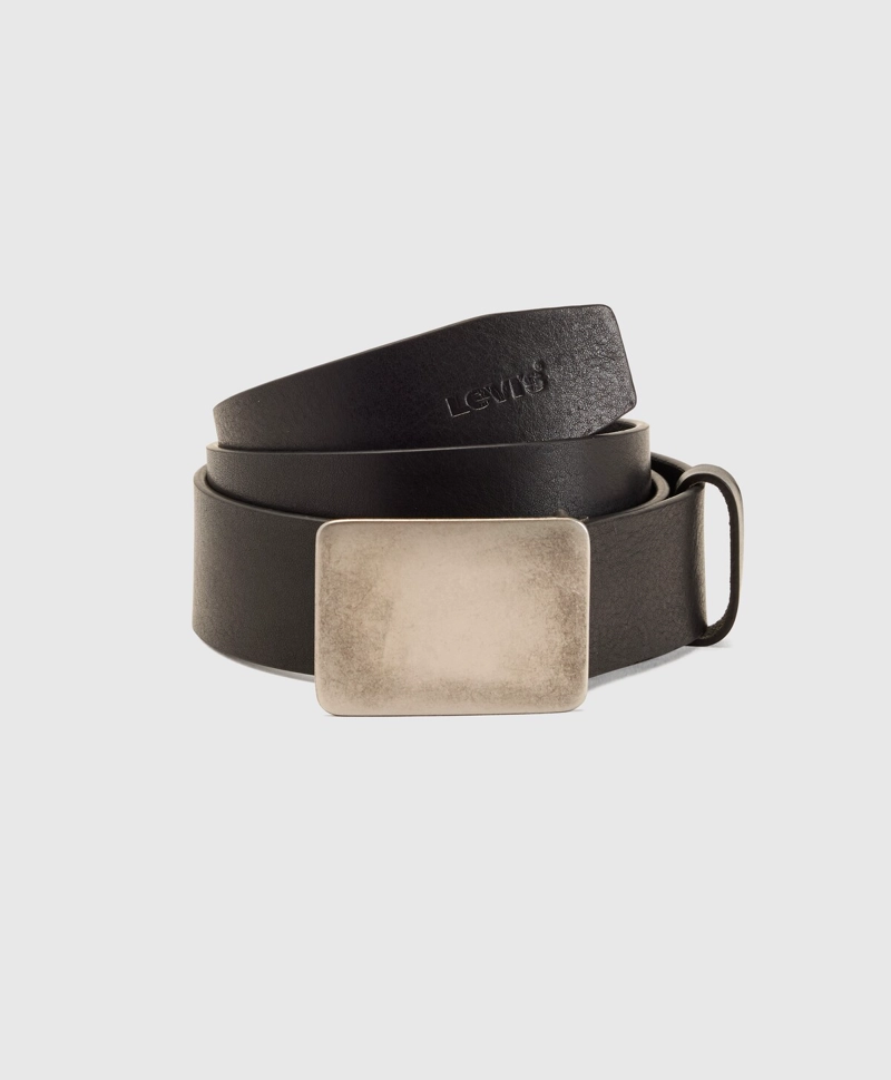 CINTURON HOMBRE RYDER PLAQUE BUCKLE NEGRO LEVIS 007YX-0000 - 1