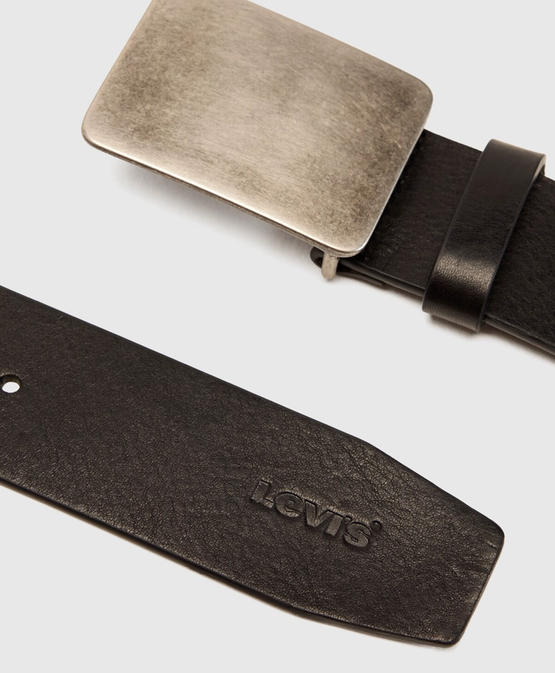 CINTURON HOMBRE RYDER PLAQUE BUCKLE NEGRO LEVIS 007YX-0000 - 3