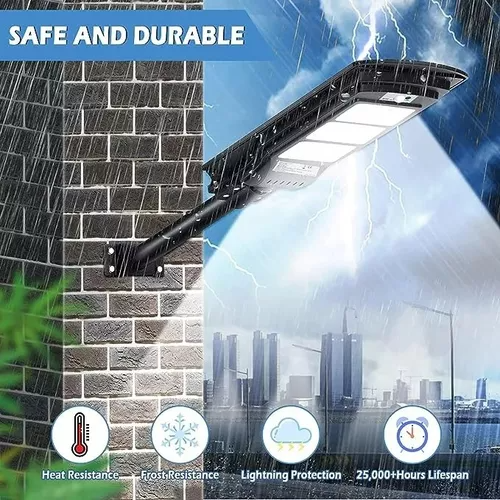 Foco Solar Ip67 Ripley - LAMPARA FOCO LED SOLAR IP67 600W CONTROL REMOTO + SOPORTE / 003356