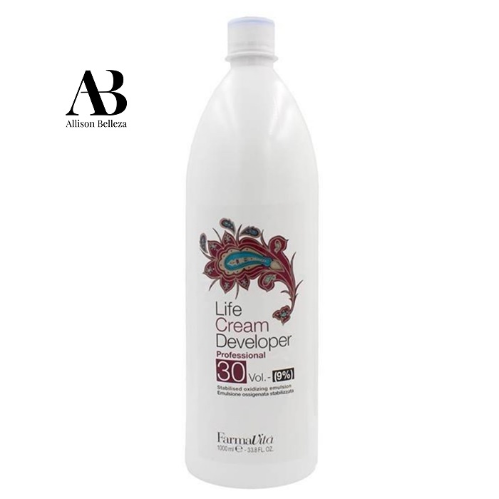 OXIDANTE LIFE CREAM DEVELOPER PRO VOL30 9% FARMAVITA 1000 ML - 1