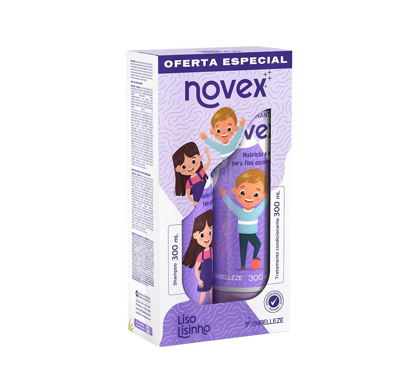 KIT SHAMPOO Y ACONDICIONADOR LISINHO 300 G NOVEX - 1