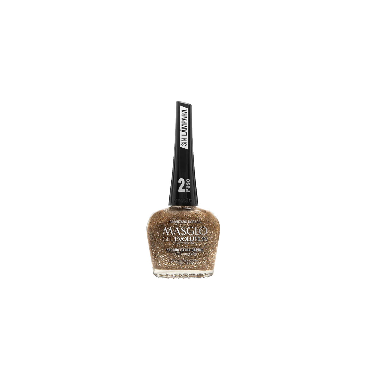 GEL EVOLUTION ESMALTE GRANIZADO DORADO DE MASGLO - 1