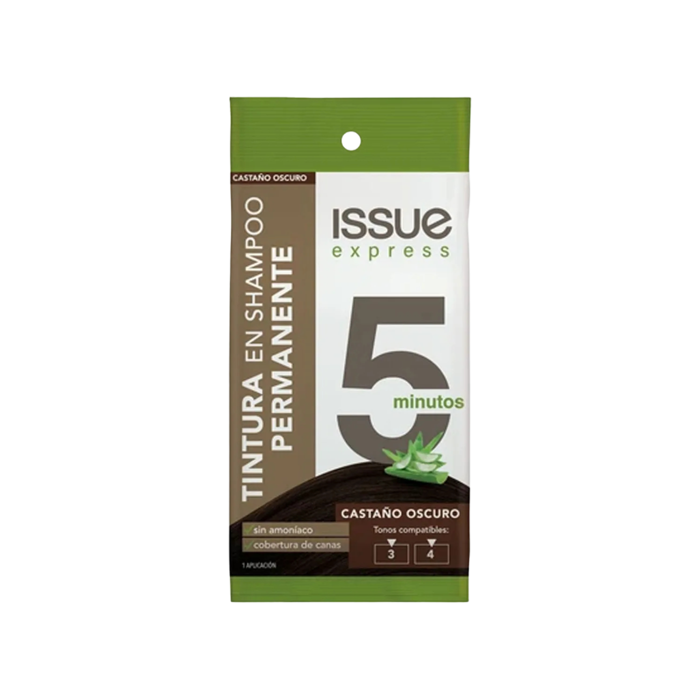 TINTE EN SHAMPOO CASTAÑO OSCURO ISSUE – SACHET - 1