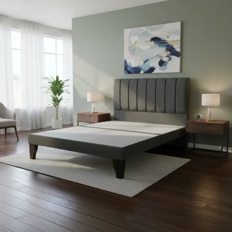 CAMA FLOBAL FRANJAS 2 PLAZAS INCLUYE BASE Y RESPALDO MARENGO - 1