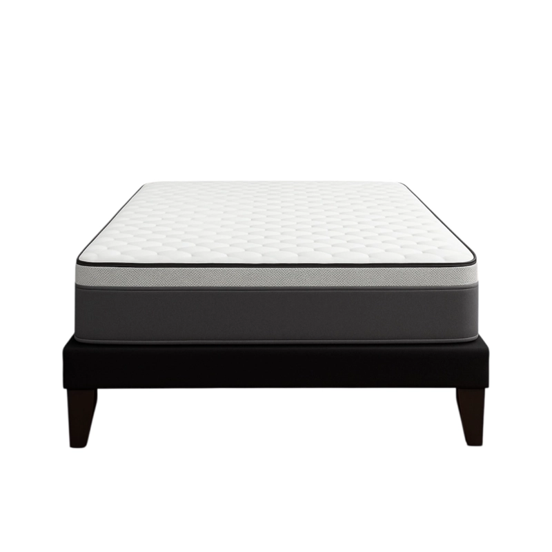 CAMA EUROPEA 2 PLAZAS BASE DIVIDIDA NEGRO + COLCHON 150X190 CM - 1