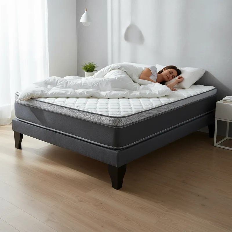 CAMA EUROPEA 2 PLAZAS BASE DIVIDIDA MARENGO + COLCHON 150X190 CM - 3