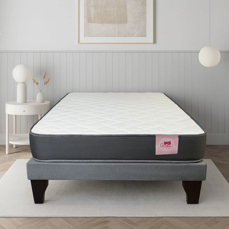 CAMA EUROPEA 1,5 PLAZAS BASE  MARENGO + COLCHON 105X190 - 1