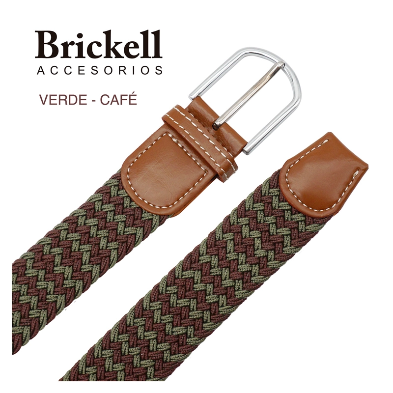 CINTURÓN BRICKELL VERDE HOMBRE MARCA MODELO CAFÉ - 3