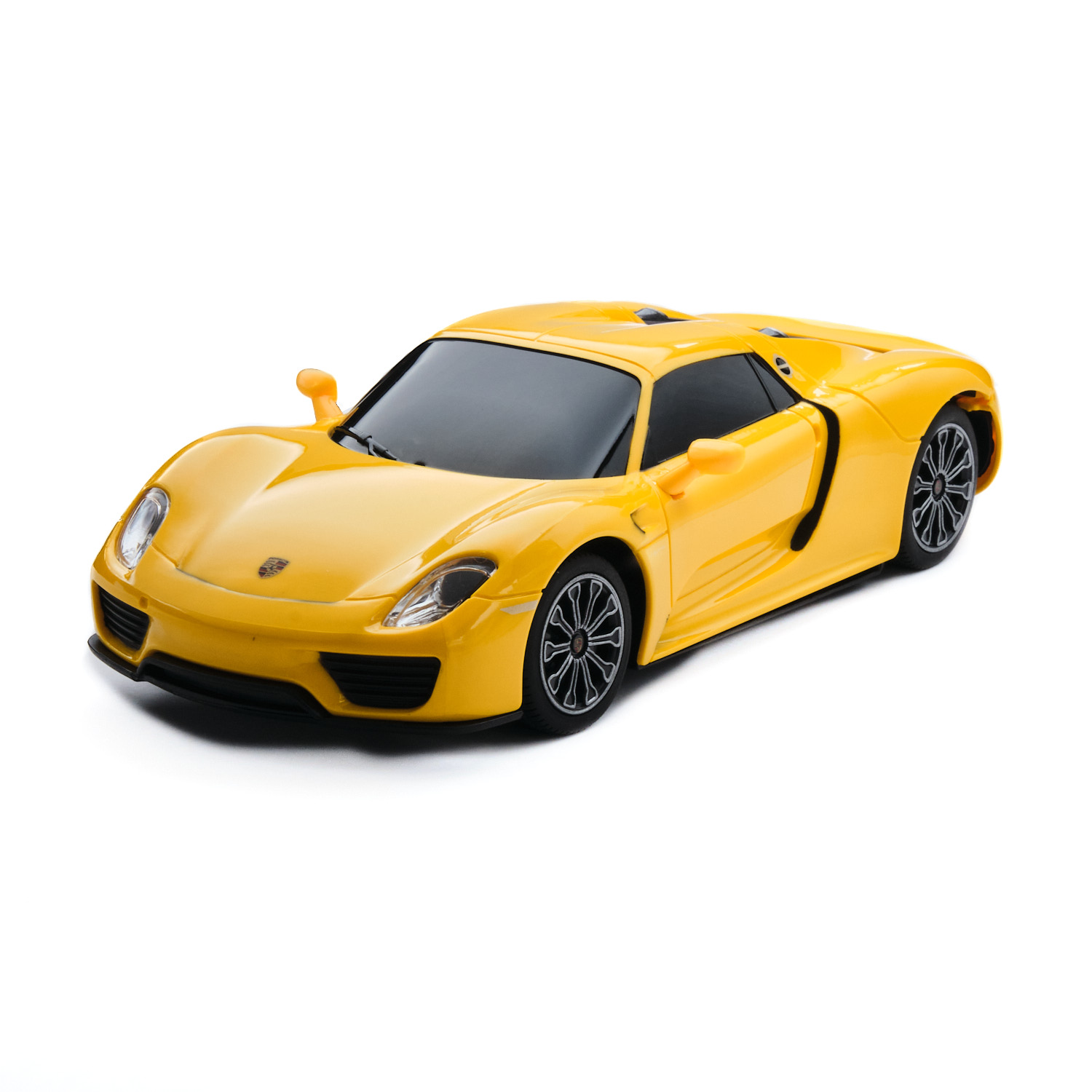 AUTO A CONTROL REMOTO PORSCHE AMARILLO MODELO 918 SPYDER - 1