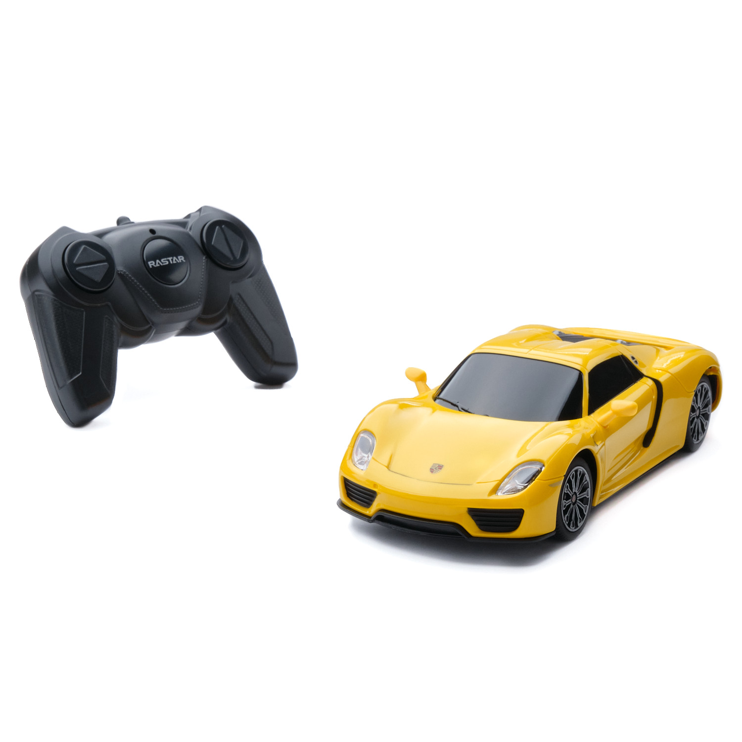 AUTO A CONTROL REMOTO PORSCHE AMARILLO MODELO 918 SPYDER - 2
