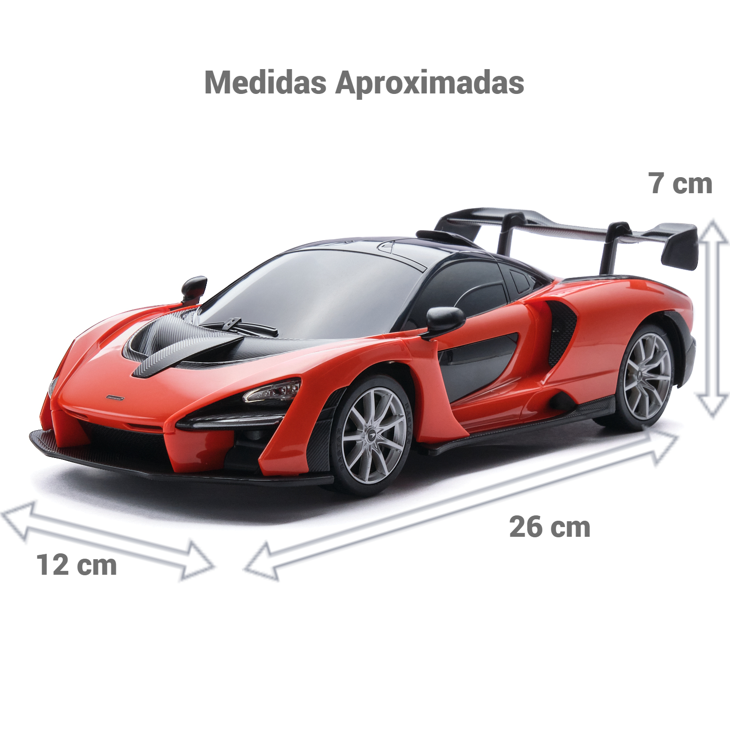 AUTO A CONTROL REMOTO MCLAREN NARANJO MODELO SENNA - 3