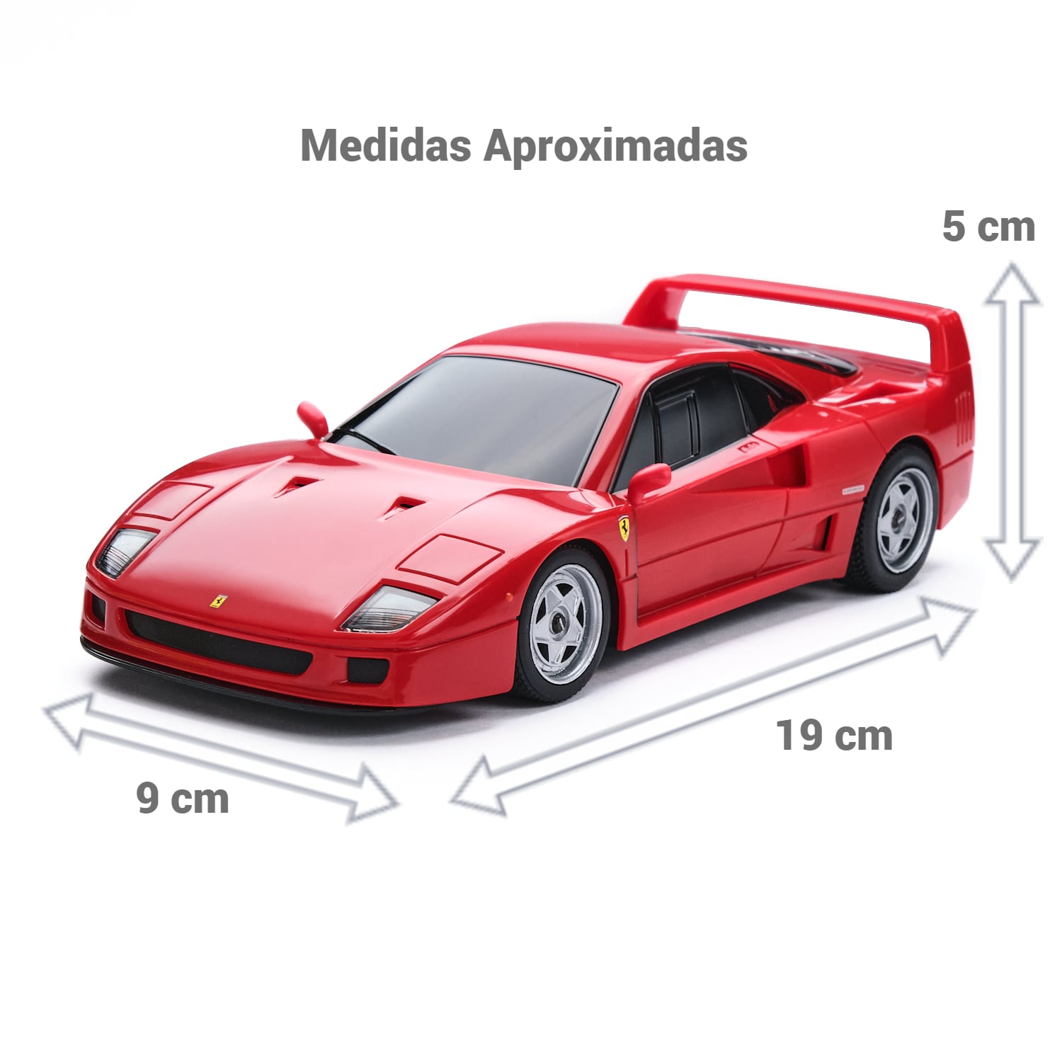AUTO A CONTROL REMOTO FERRARI ROJO MARCA MODELO F40 - 2