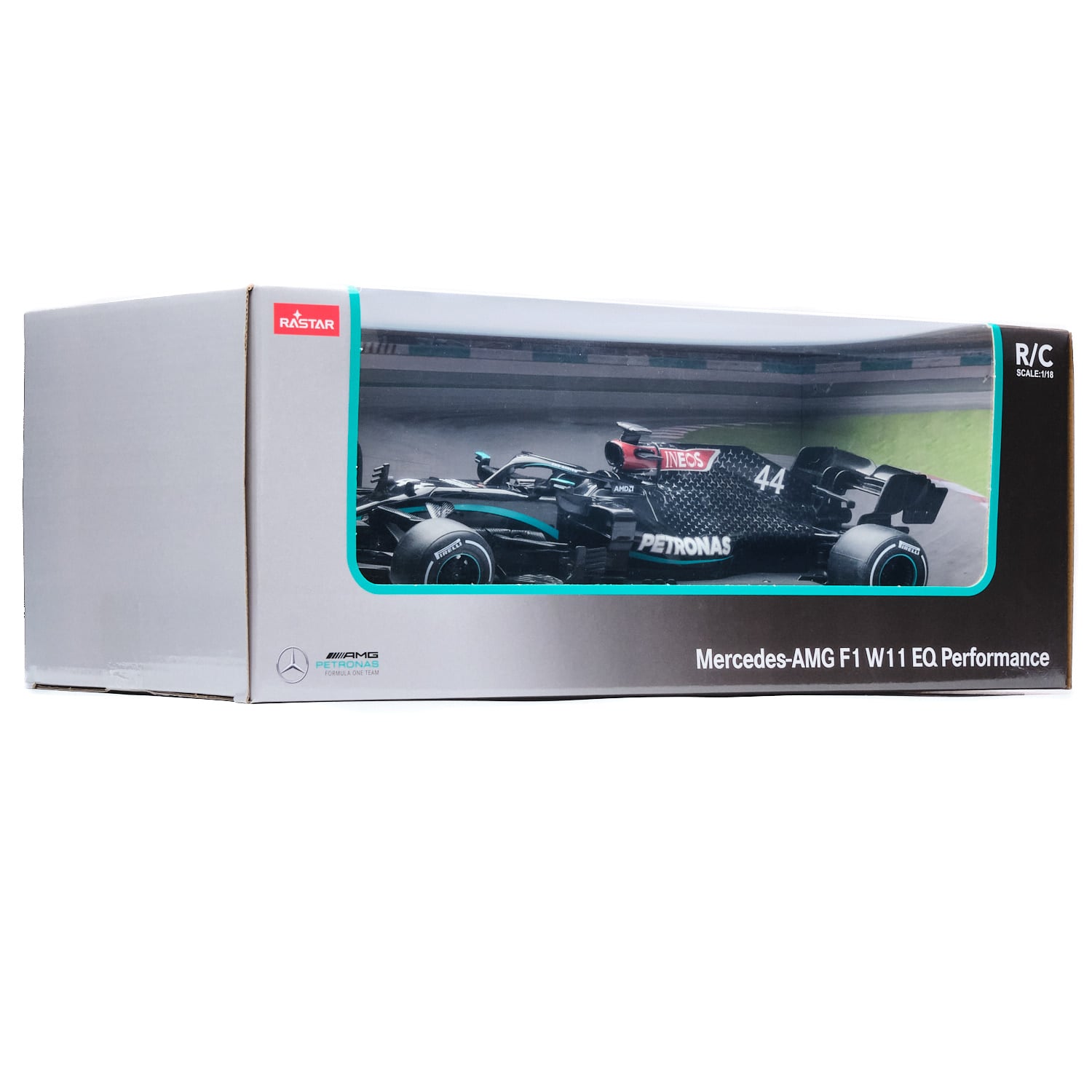 AUTO A CONTROL REMOTO MERCEDES-BENZ NEGRO MODELO MERCEDES-AMG F1 - 4