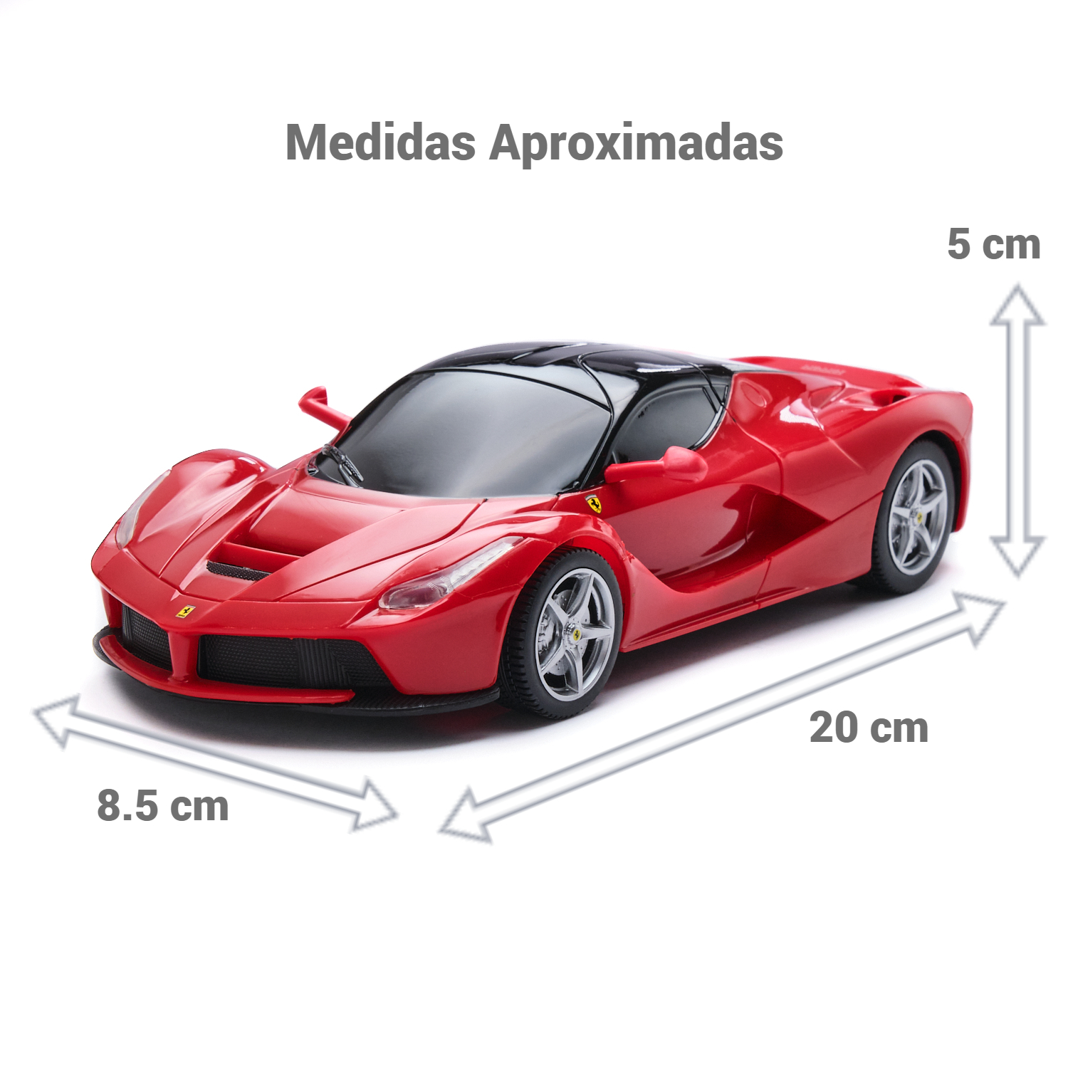 AUTO A CONTROL REMOTO FERRARI ROJO MARCA MODELO LA - 3