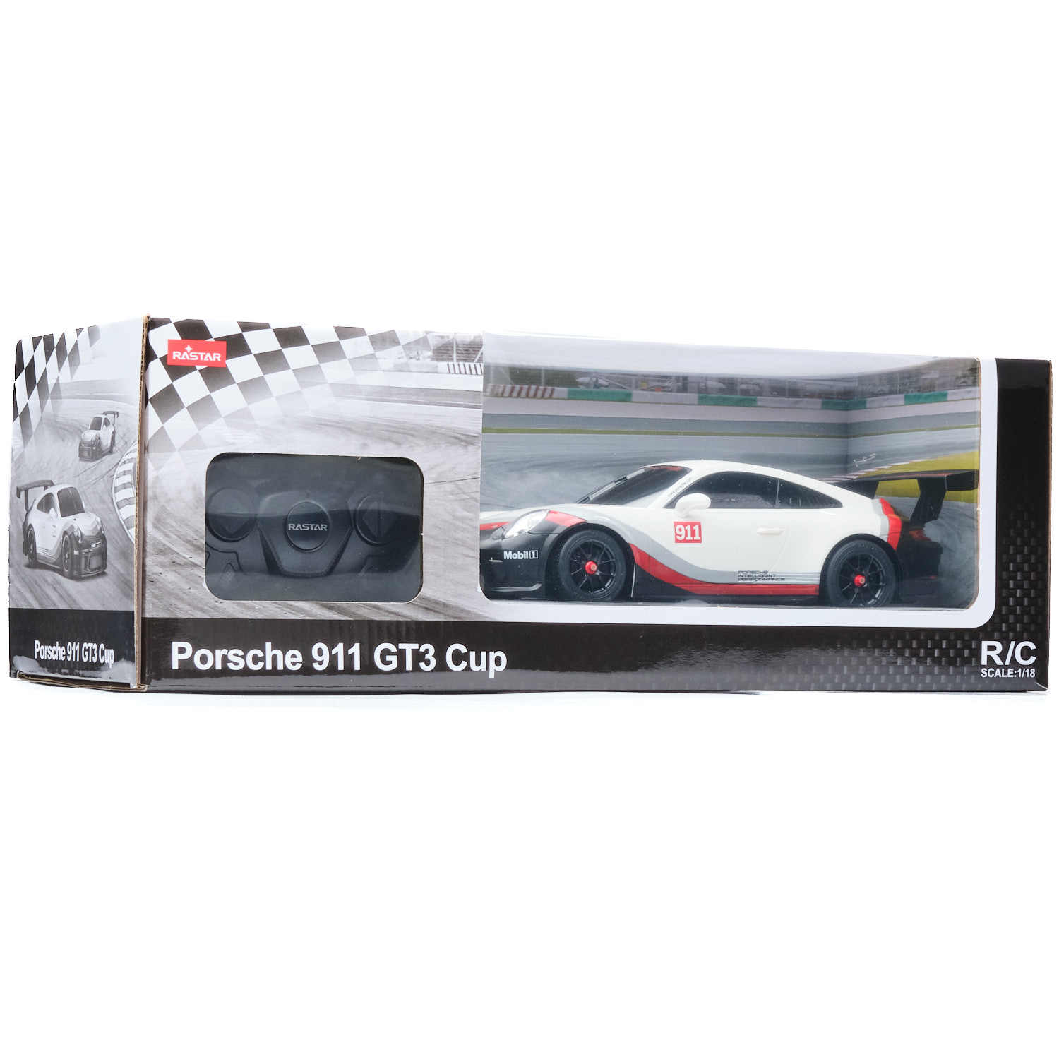 AUTO A CONTROL REMOTO PORSCHE BLANCO MODELO 911 GT3 CUP - 4