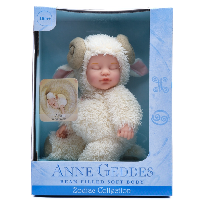 MUÑECO BLANCO TIERNO MODELO BEBE SIGNO ZODIACAL ARIES - 3