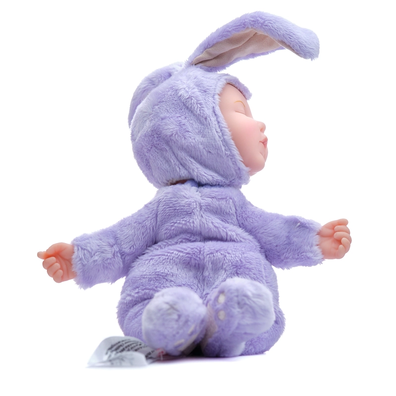 MUÑECO MORADO TIERNO MODELO BEBE CONEJO - 2