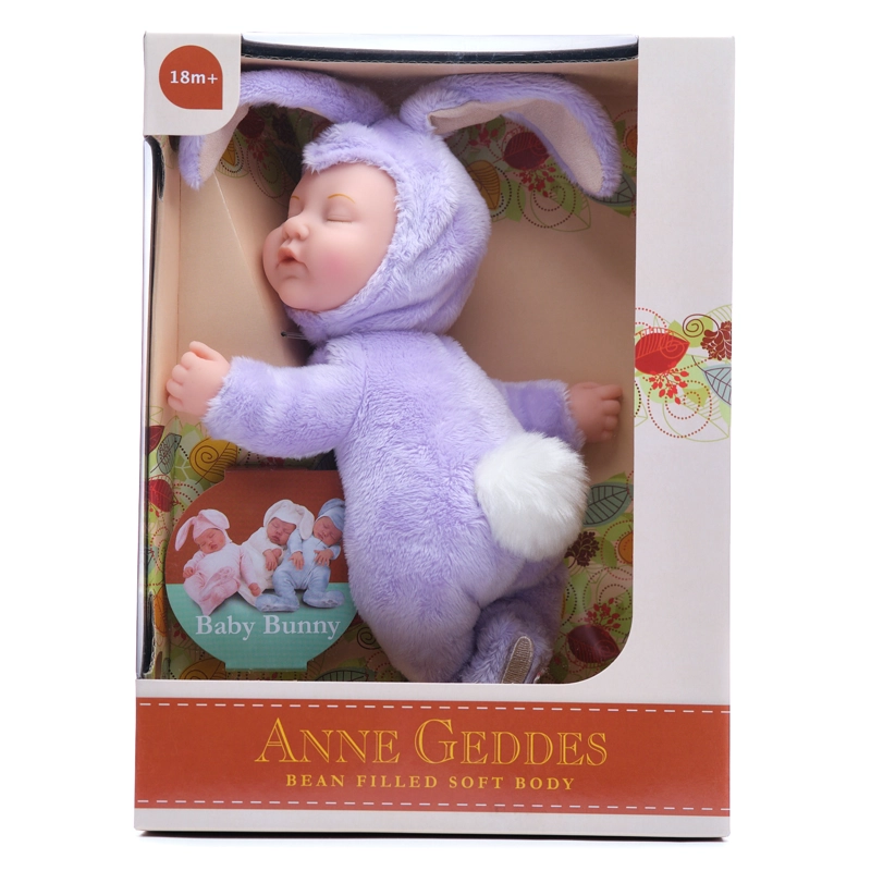 MUÑECO MORADO TIERNO MODELO BEBE CONEJO - 3