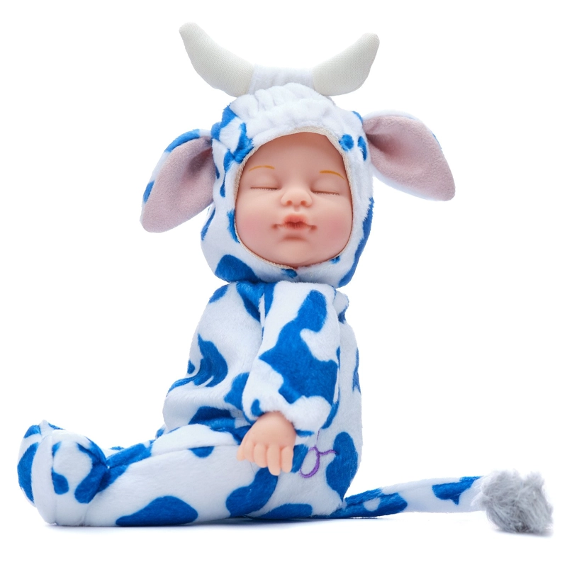 MUÑECO AZUL TIERNO MODELO BEBE SIGNO ZODIACAL TAURO - 1