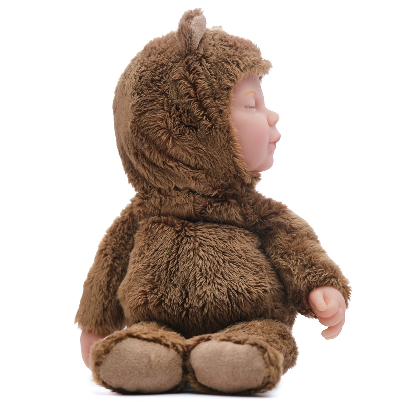 MUÑECO CAFE TIERNO MODELO BEBE OSO CHOCOLATE - 2