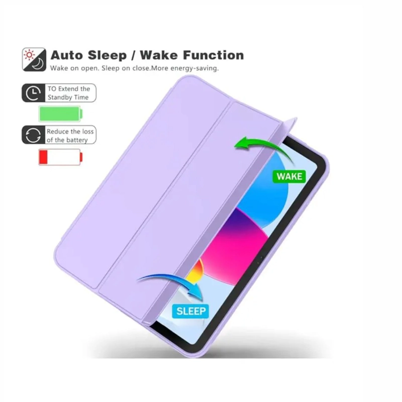 FUNDA SMART COVER PARA IPAD 10MA GENERACION DE 10.9 2022 - LILA - 4
