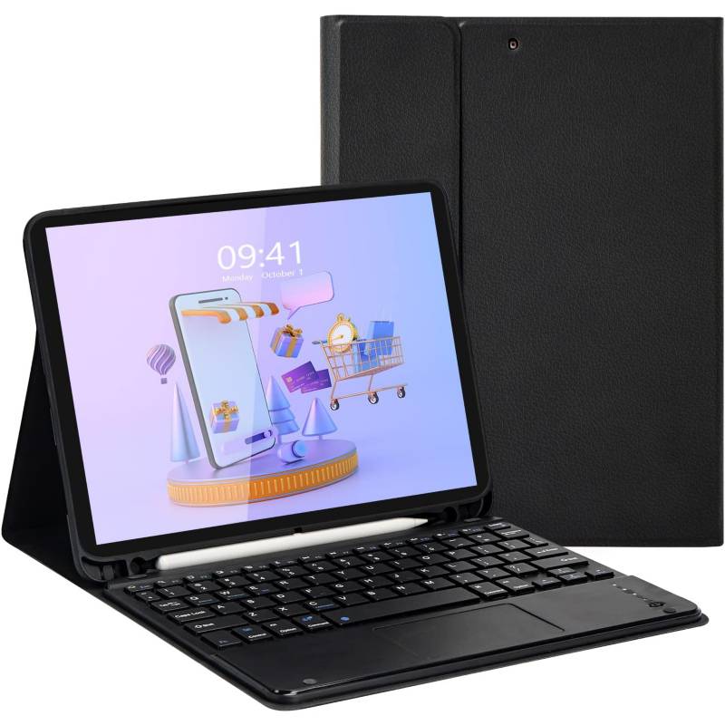 FUNDA PARA IPAD AIR 10.9 4TA 5TA CON TECLADO ESPAÑOL TOUCHPAD - 1