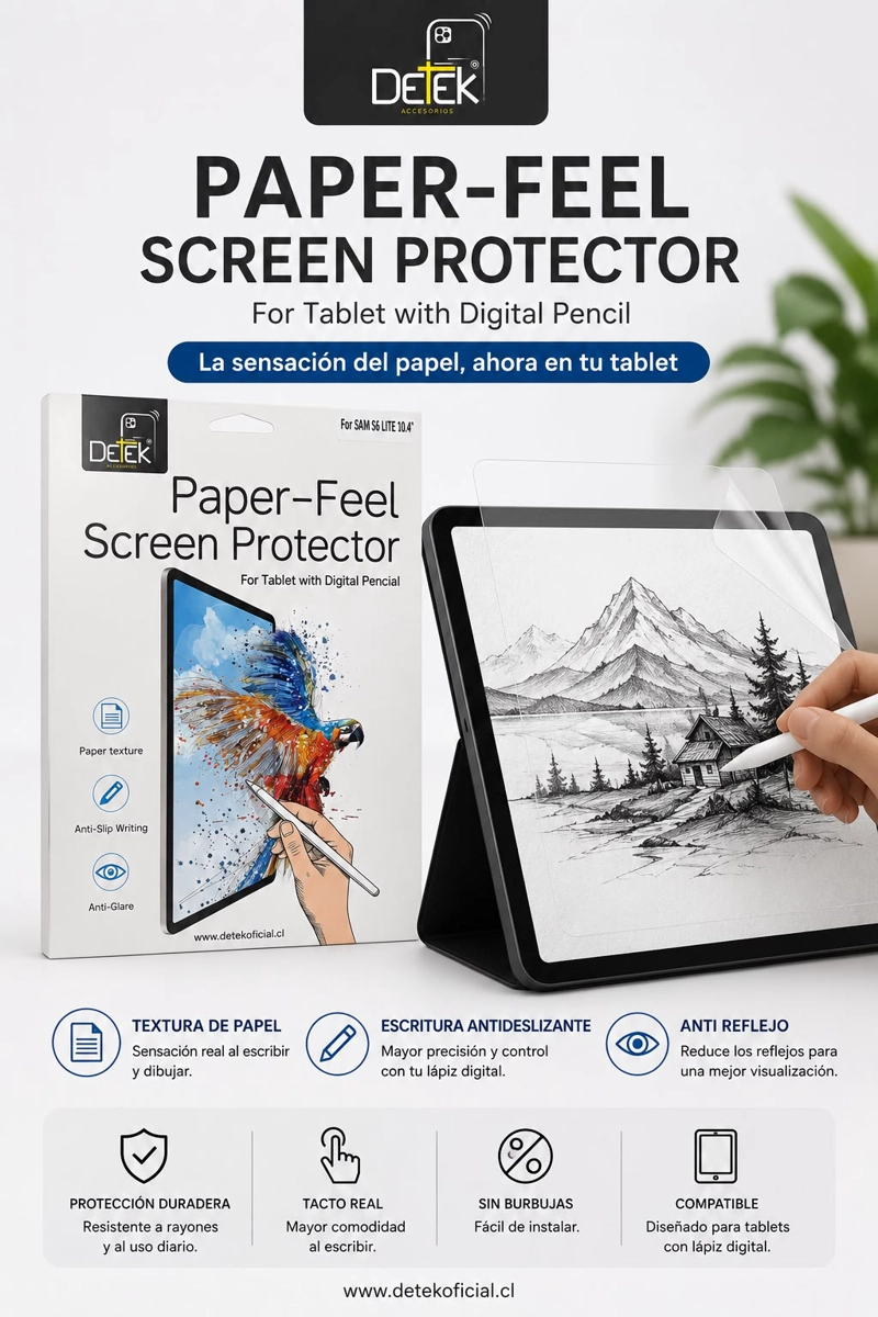 LAMINA PAPER-LIKE PARA IPAD AIR  11 M2 2024 SENSACIÓN PAPEL - 6