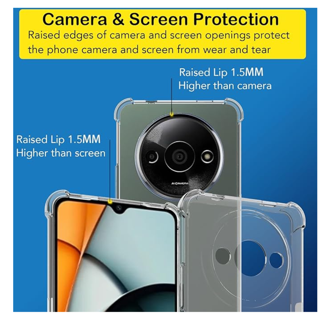 CARCASA XIAOMI REDMI A3 TRANSPARENTE ANTIGOLPES - 6