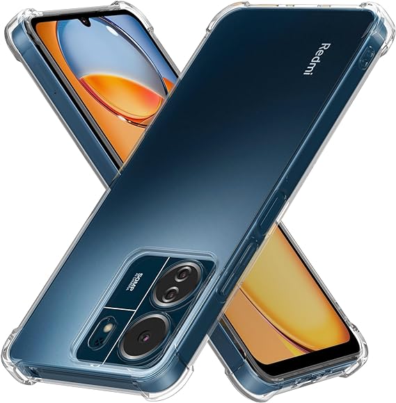 CARCASA XIAOMI POCO C65 TRANSPARENTE ANTIGOLPES - 1