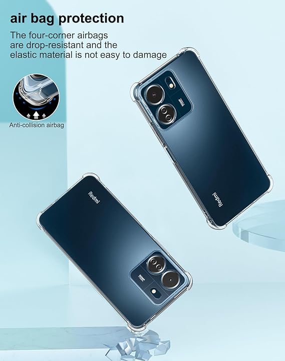 CARCASA XIAOMI POCO C65 TRANSPARENTE ANTIGOLPES - 3