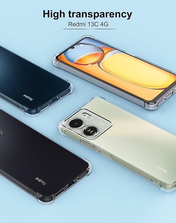 CARCASA XIAOMI POCO C65 TRANSPARENTE ANTIGOLPES - 5