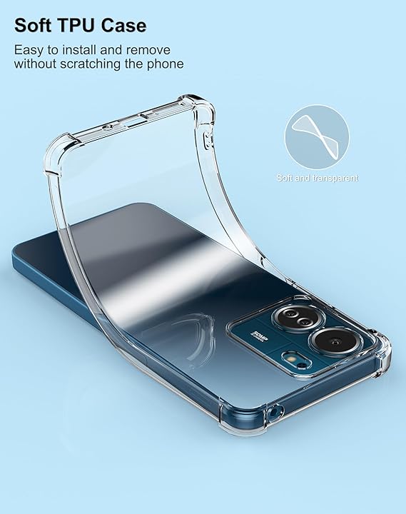 CARCASA XIAOMI POCO C65 TRANSPARENTE ANTIGOLPES - 6