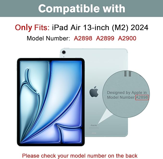 FUNDA SMART COVER PARA IPAD AIR 13 M2 2024 CON RANURA - ROSA GOLD - 3