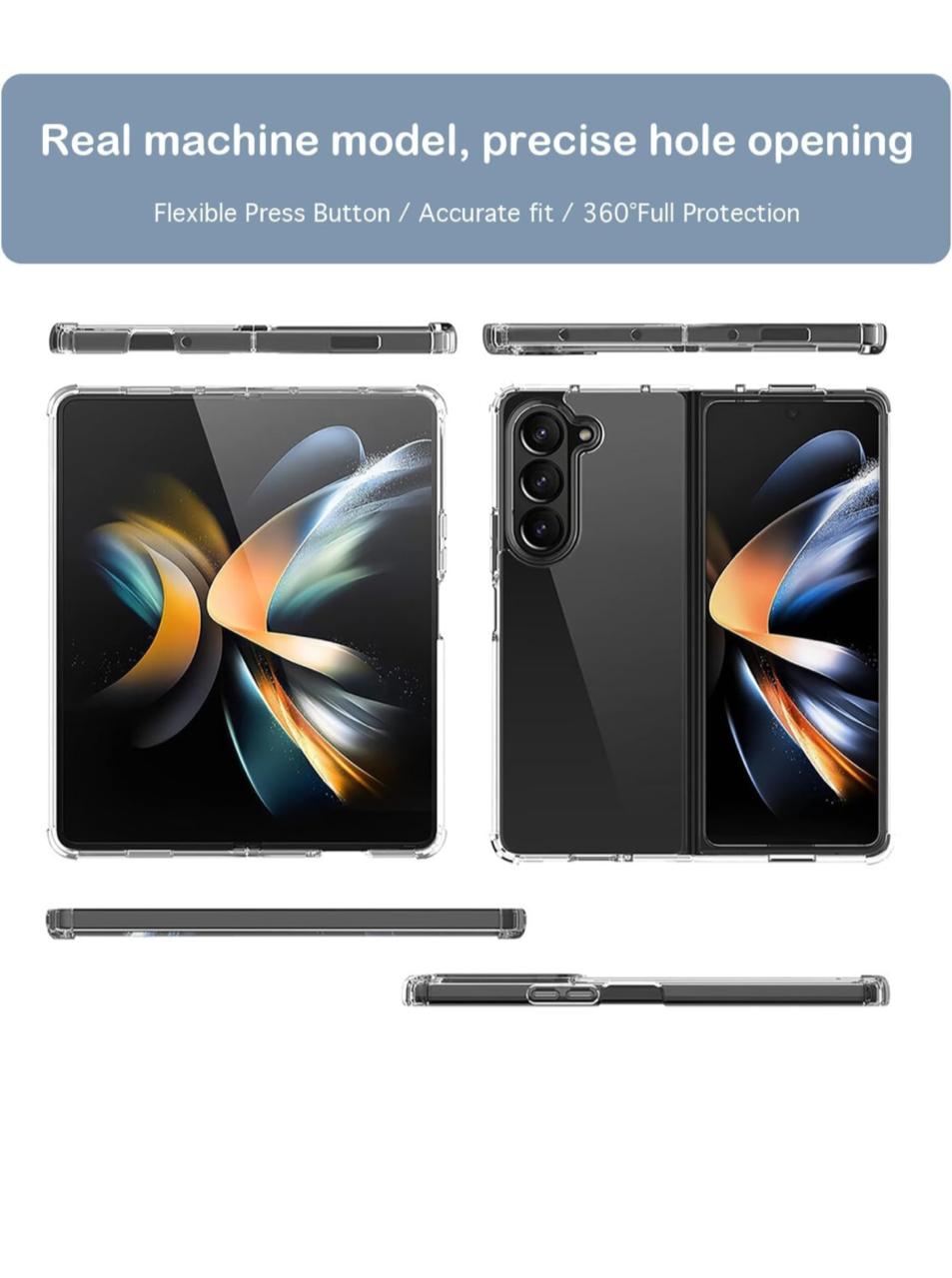 CARCASA SAMSUNG GALAXY Z FOLD 6 FUNDA ANTIGOLPES TRANSPARENTE REFORZADO - 6