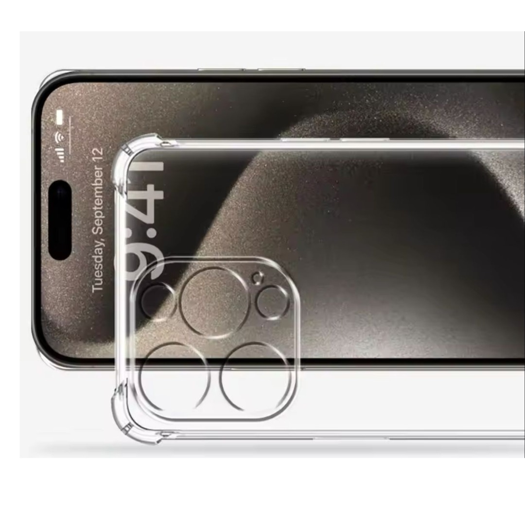 CARCASA IPHONE 16 PRO FUNDA ANTIGOLPES TRANSPARENTE - 3