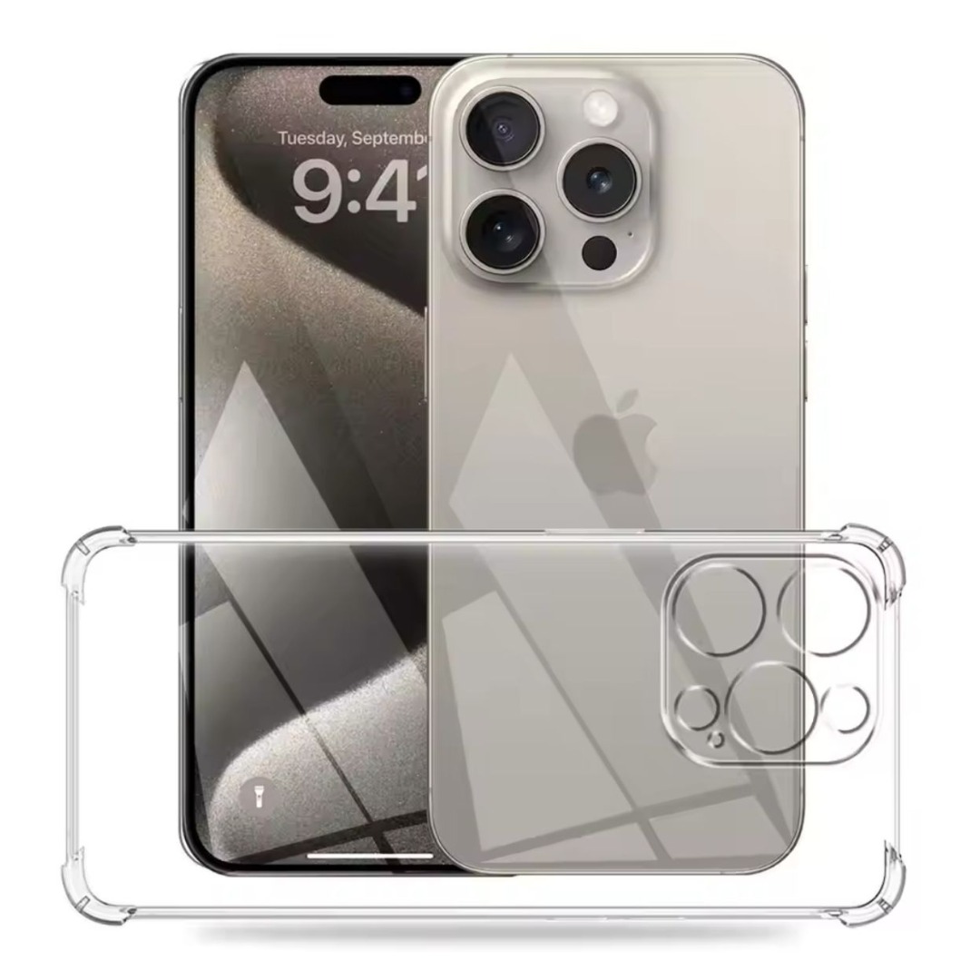 CARCASA IPHONE 16 PRO MAX FUNDA ANTIGOLPES TRANSPARENTE - 4