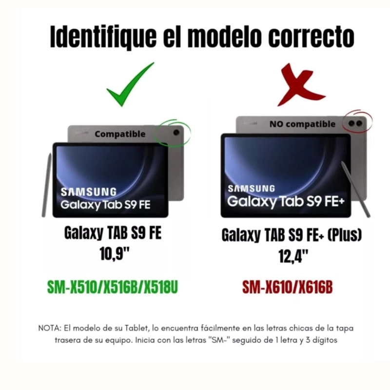 LÁMINA MICA DE VIDRIO TEMPLADO PARA TABLET SAMSUNG S9 FE 10.9' - 2