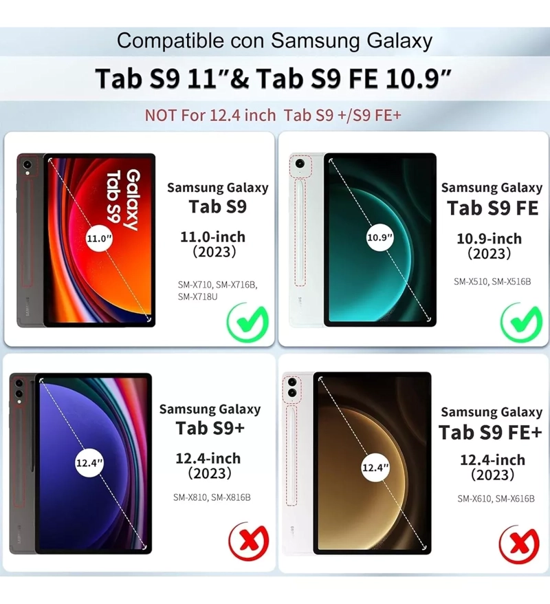 CARCASA FUNDA NIÑOS ANTIGOLPES PARA TABLET SAMSUNG S9 / S9 FE 10.9 - 2