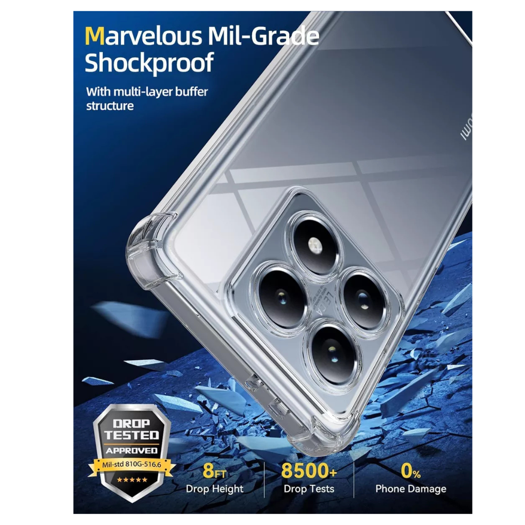 CARCASA FUNDA TRANSPARENTE ANTIGOLPES XIOAMI 14T PRO 5G - 6