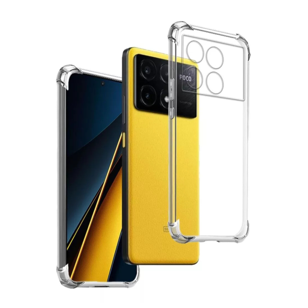 CARCASA TRANSPARENTE ANTIGOLPES POCO X6 PRO 5G - 1