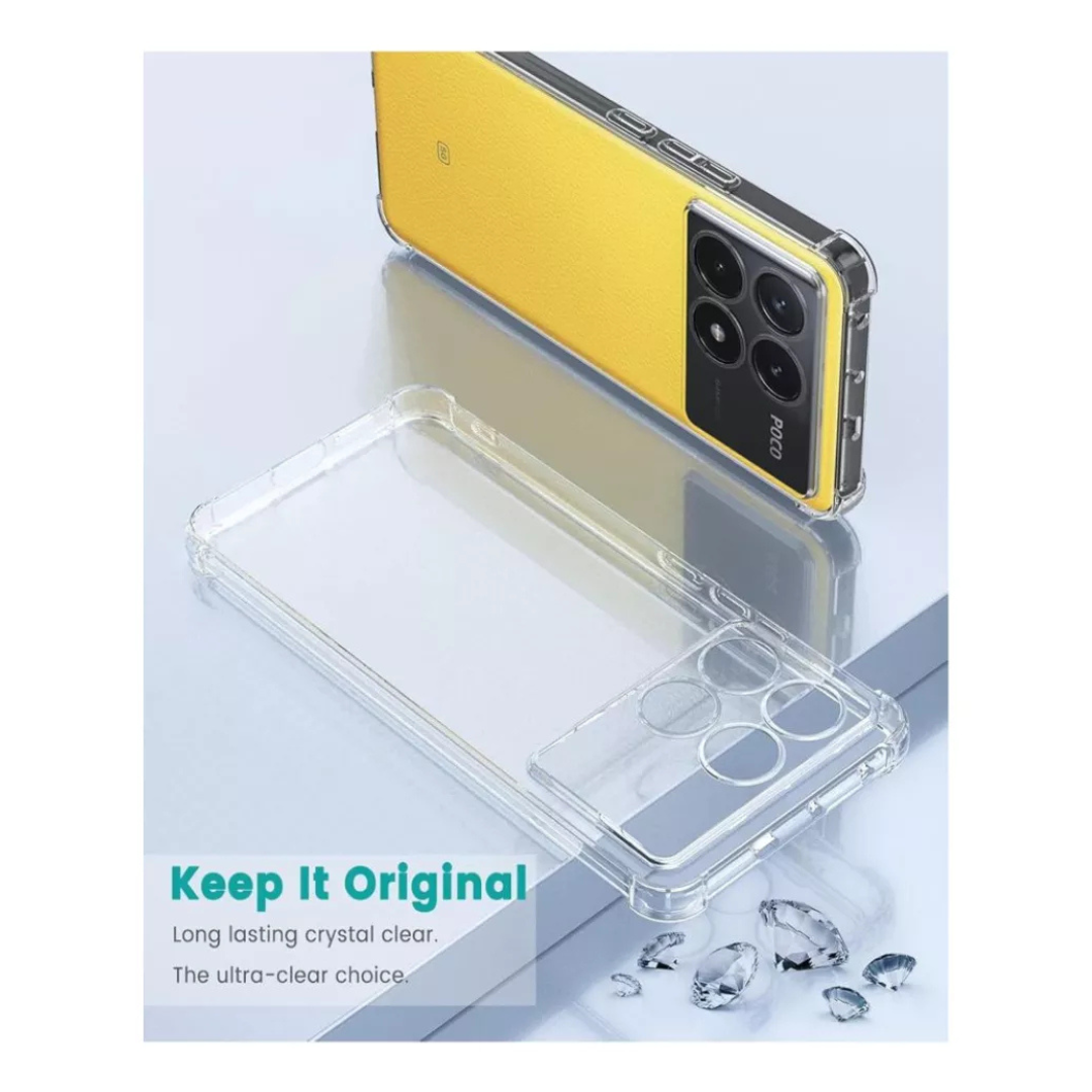 CARCASA TRANSPARENTE ANTIGOLPES POCO X6 PRO 5G - 3