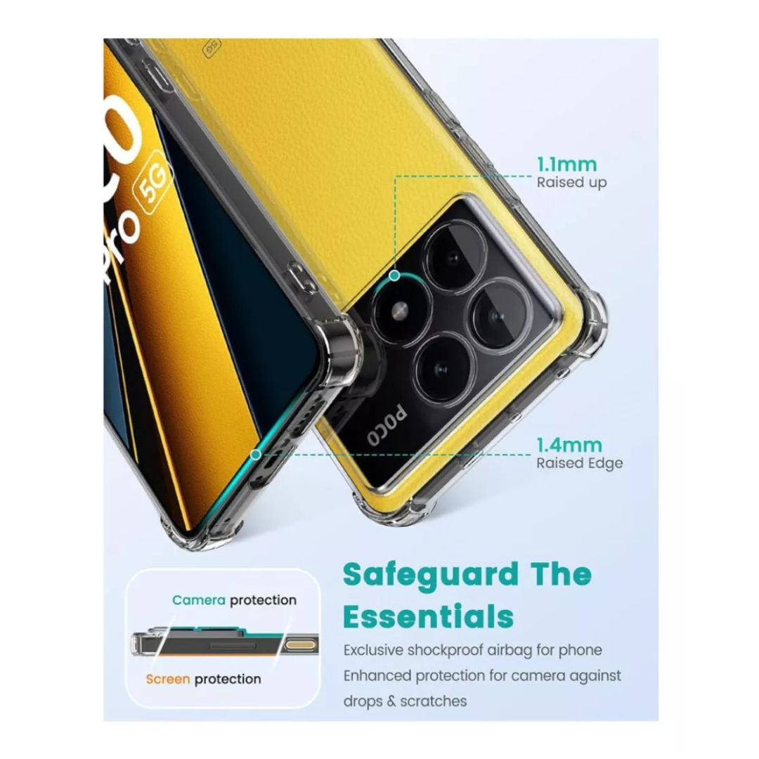 CARCASA TRANSPARENTE ANTIGOLPES POCO X6 PRO 5G - 7