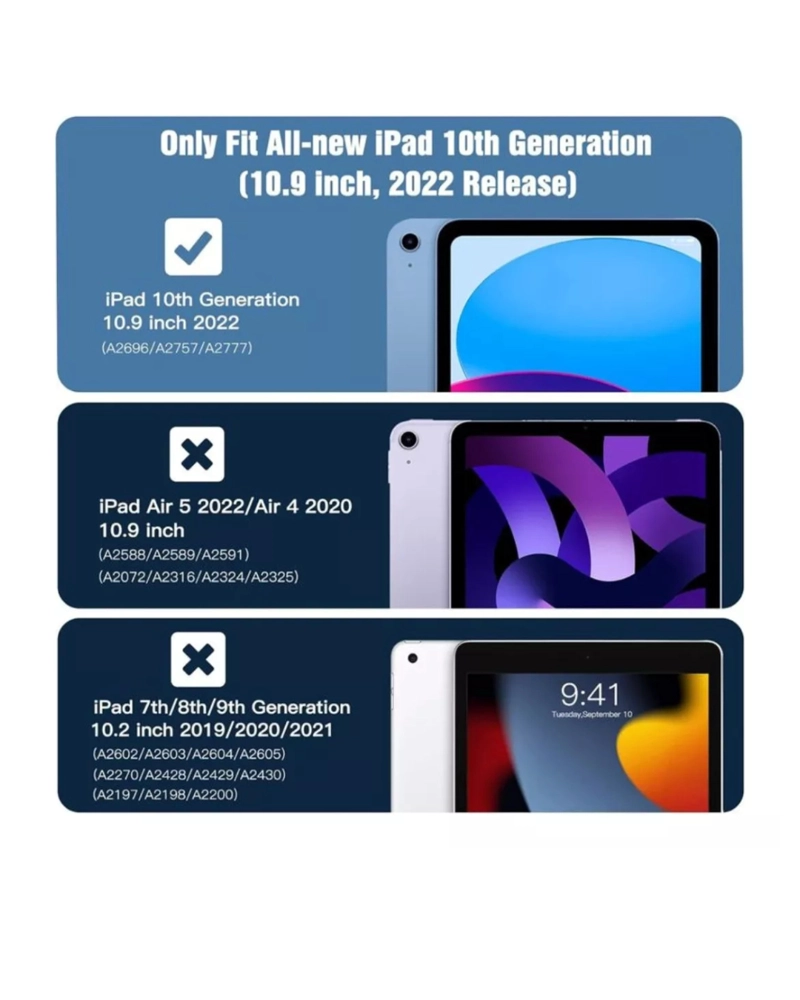FUNDA SMART COVER PARA IPAD 10MA GENERACIÓN DE 10.9 2022 - ROSADO - 2