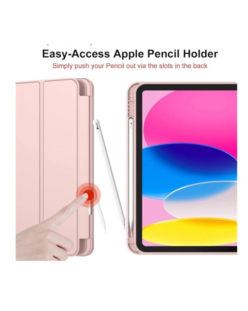 FUNDA SMART COVER PARA IPAD 10MA GENERACIÓN DE 10.9 2022 - ROSADO - 4