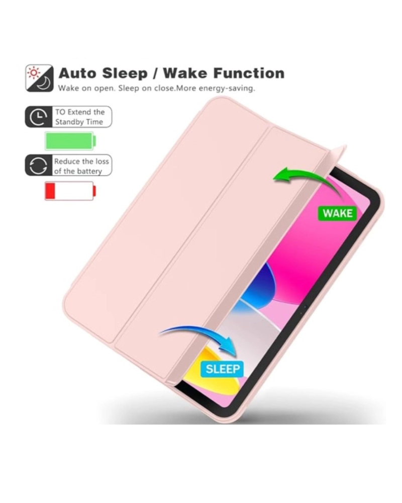 FUNDA SMART COVER PARA IPAD 10MA GENERACIÓN DE 10.9 2022 - ROSADO - 6