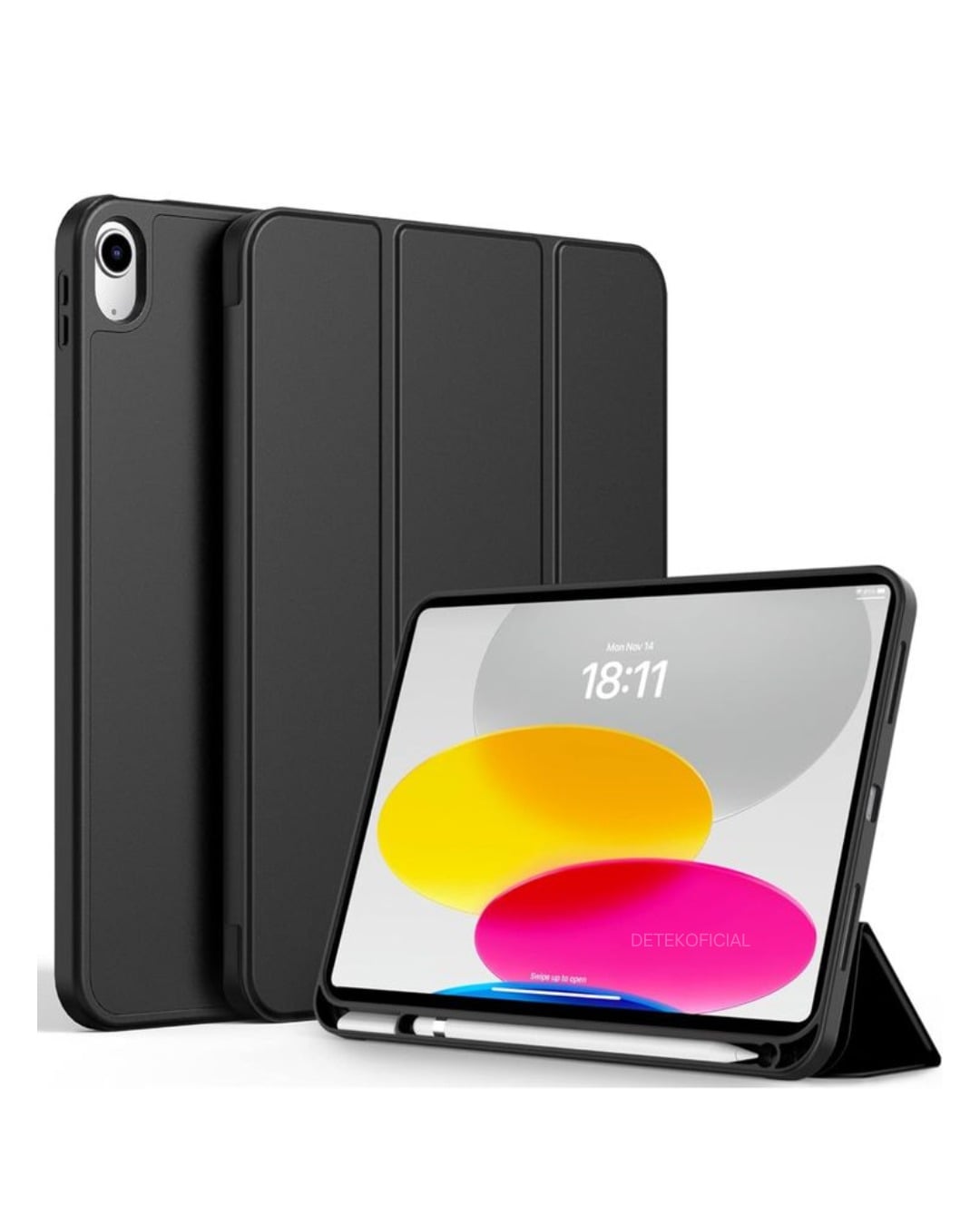 FUNDA SMART COVER PARA IPAD 11TH GENERACIÓN A16 2025 - NEGRO - 1